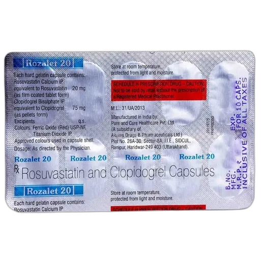 rozalet 20mg tablet 10's